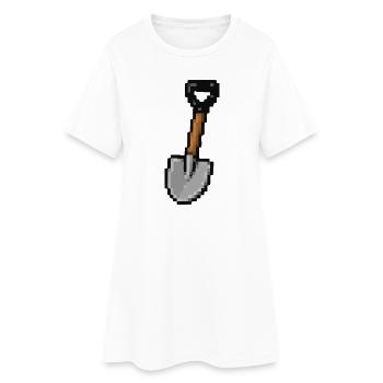 Pixel Shovel - Robe T-shirt Femme - blanc - Devant