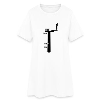 High diving - Women’s T-Shirt Dress - white - Front