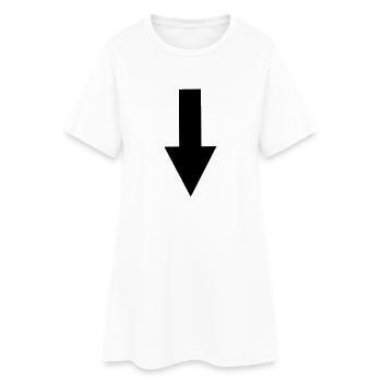 Arrow, Arrows, direction, down, up - Women’s T-Shirt Dress - white - Front