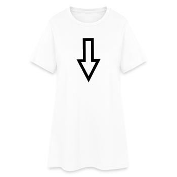 Arrow - Robe T-shirt Femme - blanc - Devant