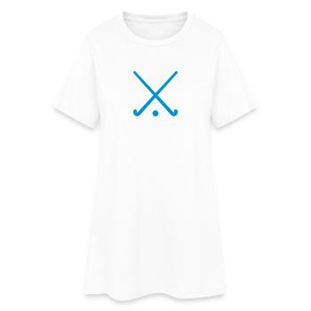 Field hockey - Women’s T-Shirt Dress - white - Front