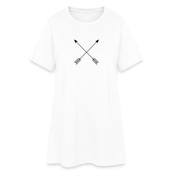 Hipster Arrows, Vintage, Hipsters, Pfeile, Pfeil - Women’s T-Shirt Dress - white - Front