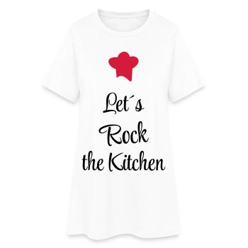 Vibrons la cuisine - Robe T-shirt Femme - blanc - Devant