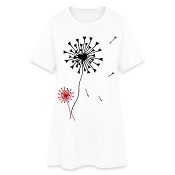 Lora-LOVE Pusti - L’Original par heavenlygoods - Robe T-shirt Femme - blanc - Devant