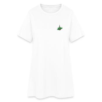 Plante d’intérieur - Robe T-shirt Femme - blanc - Devant