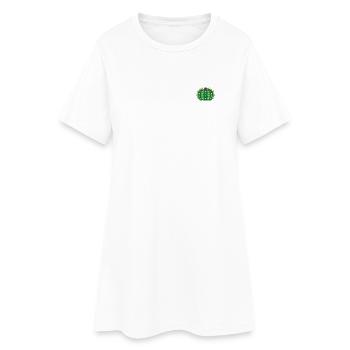 Kaktus 2 - Frauen T-Shirt-Kleid - Weiß - Vorne