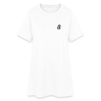 Christmas Penguin - Women’s T-Shirt Dress - white - Front