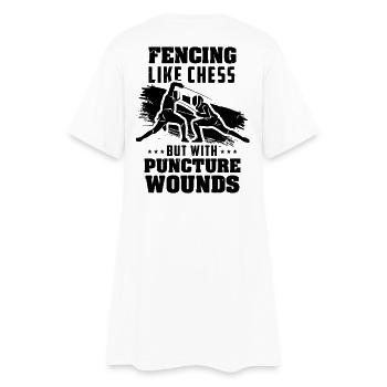 escrime - Robe T-shirt Femme - blanc - Dos
