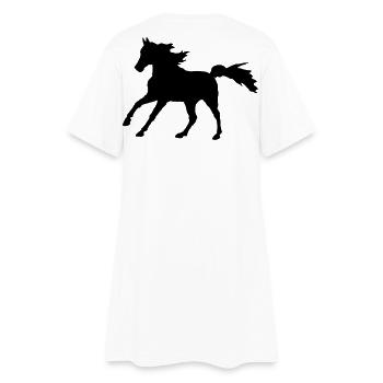 Cheval Pur-sang Arabian Gallop, noble Asil Arabian - Robe T-shirt Femme - blanc - Dos