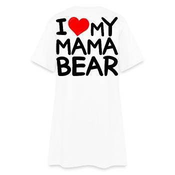 J'adore Ma Maman Ours - J'aime Ma Maman Ours - Robe T-shirt Femme - blanc - Dos