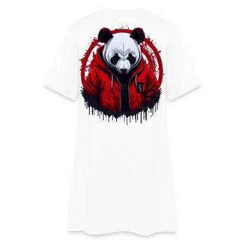 Panda Street Style - Robe T-shirt Femme - blanc - Dos