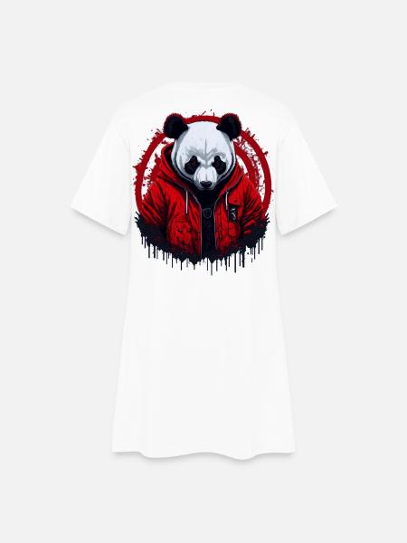 Panda Street Style - Women’s T-Shirt Dress - white
