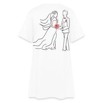 Mariage Marié - Robe T-shirt Femme - blanc - Dos