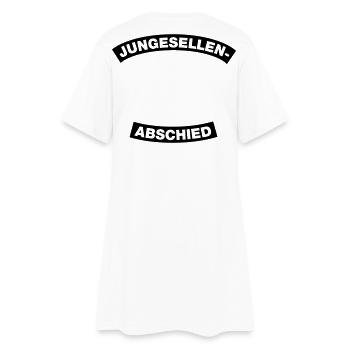 Élément de cadre d’enterrement de vie de garçon 1C (style MC) - Robe T-shirt Femme - blanc - Dos