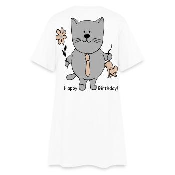 Bon anniversaire - Robe T-shirt Femme - blanc - Dos
