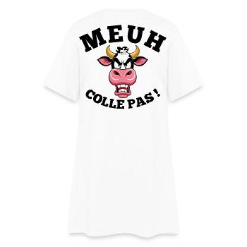 conduire, conducteur, permis de conduire - Robe T-shirt Femme - blanc - Dos