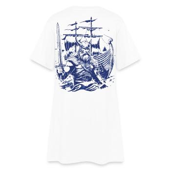 Nordsturm – Der Letzte Krieger - Frauen T-Shirt-Kleid - Weiß - Hinten