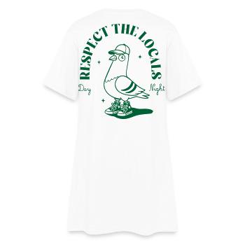 Vogel Sneaker Mascotte avec casquette - Robe T-shirt Femme - blanc - Dos
