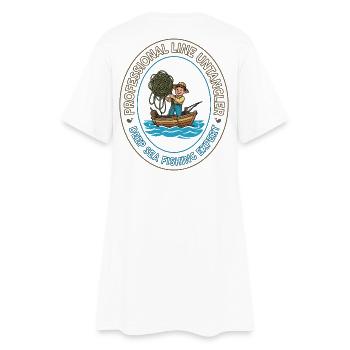 Emblème de l’expert en pêche en haute mer - Robe T-shirt Femme - blanc - Dos