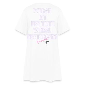 Woran ist der Tote Winkel gestorben? Neon - Frauen T-Shirt-Kleid - Weiß - Hinten