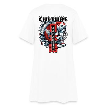 Koi Fish Japan Style Design - Robe T-shirt Femme - blanc - Dos