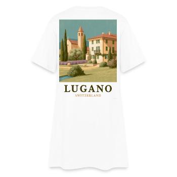 Lugano Villa Panorama - Robe T-shirt Femme - blanc - Dos