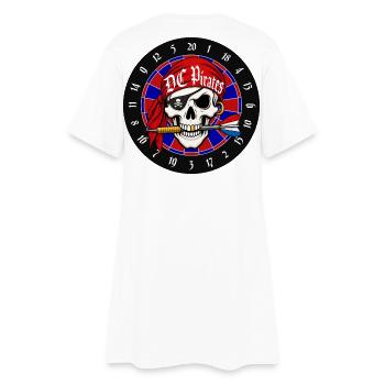 Crâne Pirate sur Dartboard - Robe T-shirt Femme - blanc - Dos