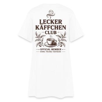 Kaffee Lecker Käffchen Club Espresso Cafe Barista - Frauen T-Shirt-Kleid - Weiß - Hinten