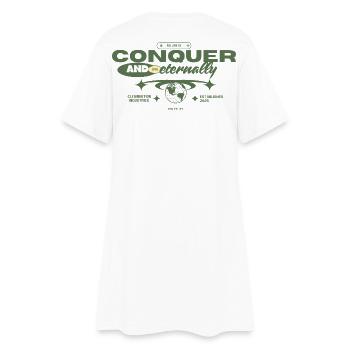 Conquérir - Robe T-shirt Femme - blanc - Dos
