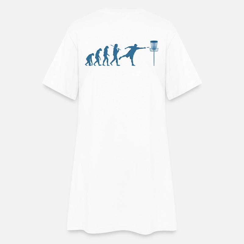 Disc Golf Evolution - Robe T-shirt Femme - blanc