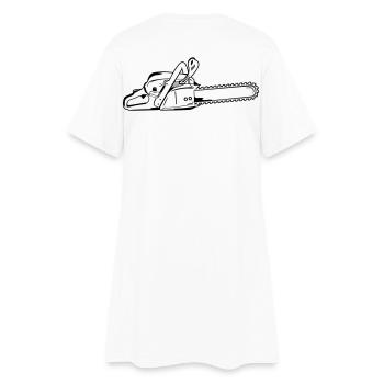 Tronçonneuse - Robe T-shirt Femme - blanc - Dos