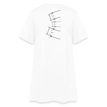 Cat Family Cats Gift Idea - Women’s T-Shirt Dress - white - Back