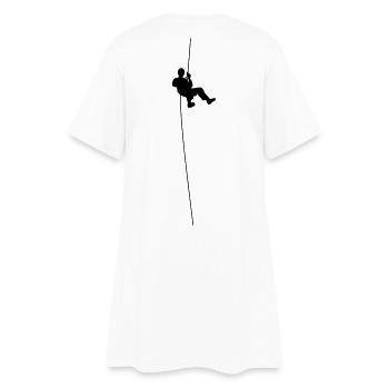 Industrie Kletterer - Frauen T-Shirt-Kleid - Weiß - Hinten