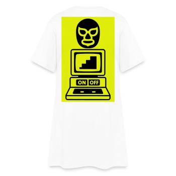 Culte de l’ordinateur - Robe T-shirt Femme - blanc - Dos