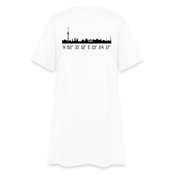 Coordonnées de Berlin N 52 ° 31 '12' 'O13 ° 24' 17 '' - Robe T-shirt Femme - blanc - Dos