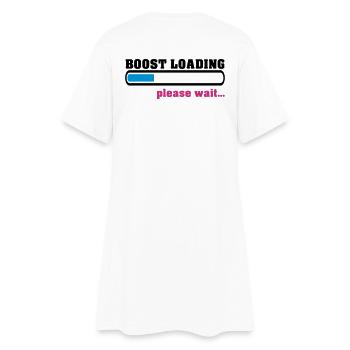 Boost Loading Please Wait - Frauen T-Shirt-Kleid - Weiß - Hinten
