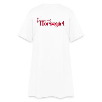 Cavalière professionnelle - Robe T-shirt Femme - blanc - Dos