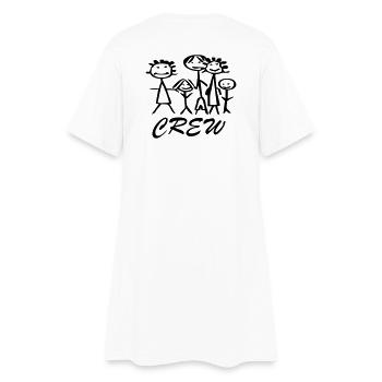 Famille équipe Crew - Robe T-shirt Femme - blanc - Dos