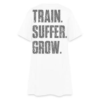 Train Suffer Grow Grunge Thème - Gray - Robe T-shirt Femme - blanc - Dos