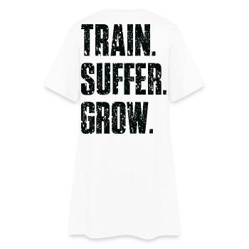 Devise Train Suffer Grow Grunge - Black - Robe T-shirt Femme - blanc - Dos