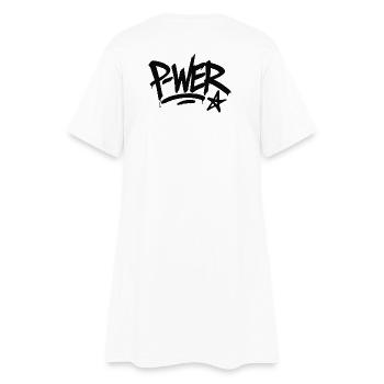 Graffiti Power Street Art Design - Robe T-shirt Femme - blanc - Dos