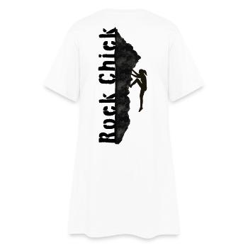 Rock Chick - Wandern, Klettern, Berge Spruch - Frauen T-Shirt-Kleid - Weiß - Hinten
