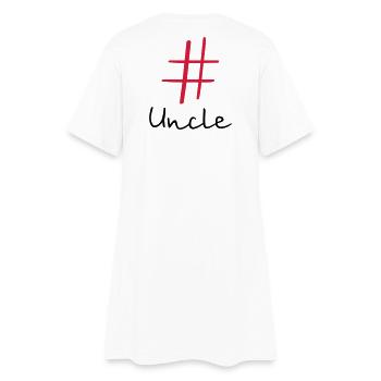 #Uncle Hashtag Social Media I Gift Idea Uncle - Women’s T-Shirt Dress - white - Back
