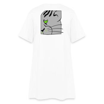 Cat - Women’s T-Shirt Dress - white - Back