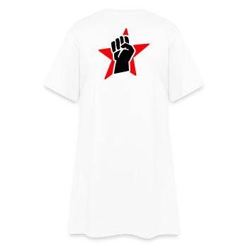 revolution fist (for black shirts) - Robe T-shirt Femme - blanc - Dos