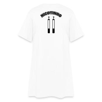 Nicotinho joueur numéro football football joueur drôle - Robe T-shirt Femme - blanc - Dos