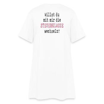 Marriage proposal engagement request wedding girlfriend - Women’s T-Shirt Dress - white - Back