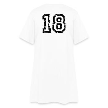 Le numéro dix-huit, - No. 18 (deux couleurs) blanc - Robe T-shirt Femme - blanc - Dos