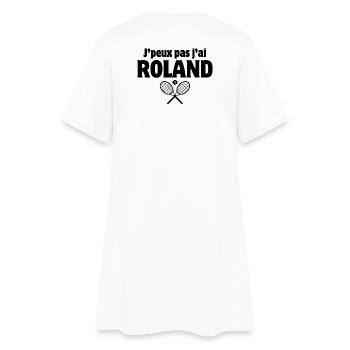 tennis, fan de tennis, match de tennis - Robe T-shirt Femme - blanc - Dos
