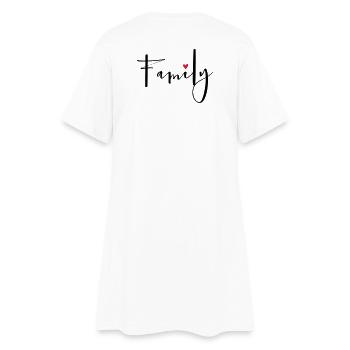 Family coeur amour de la communauté cadeau - Robe T-shirt Femme - blanc - Dos